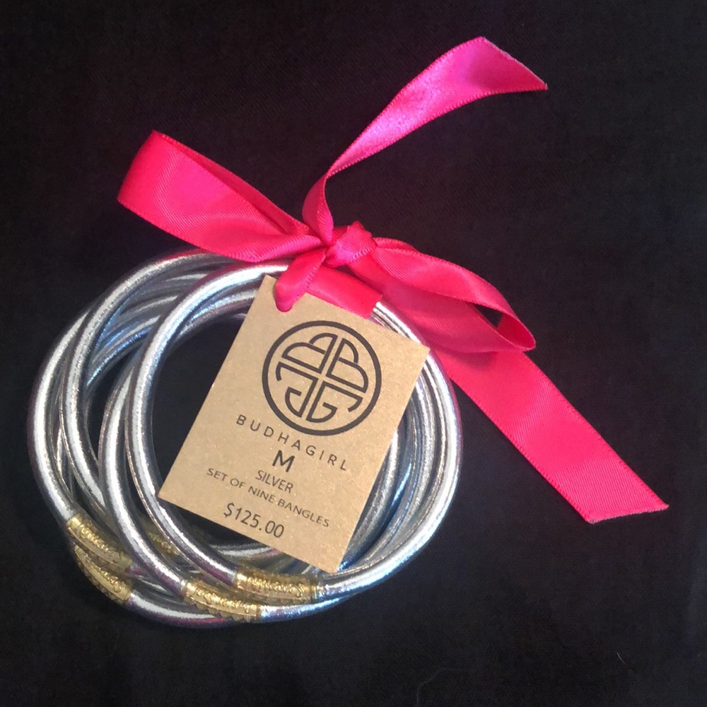 BuDhaGirl All Weather Bangles Silver